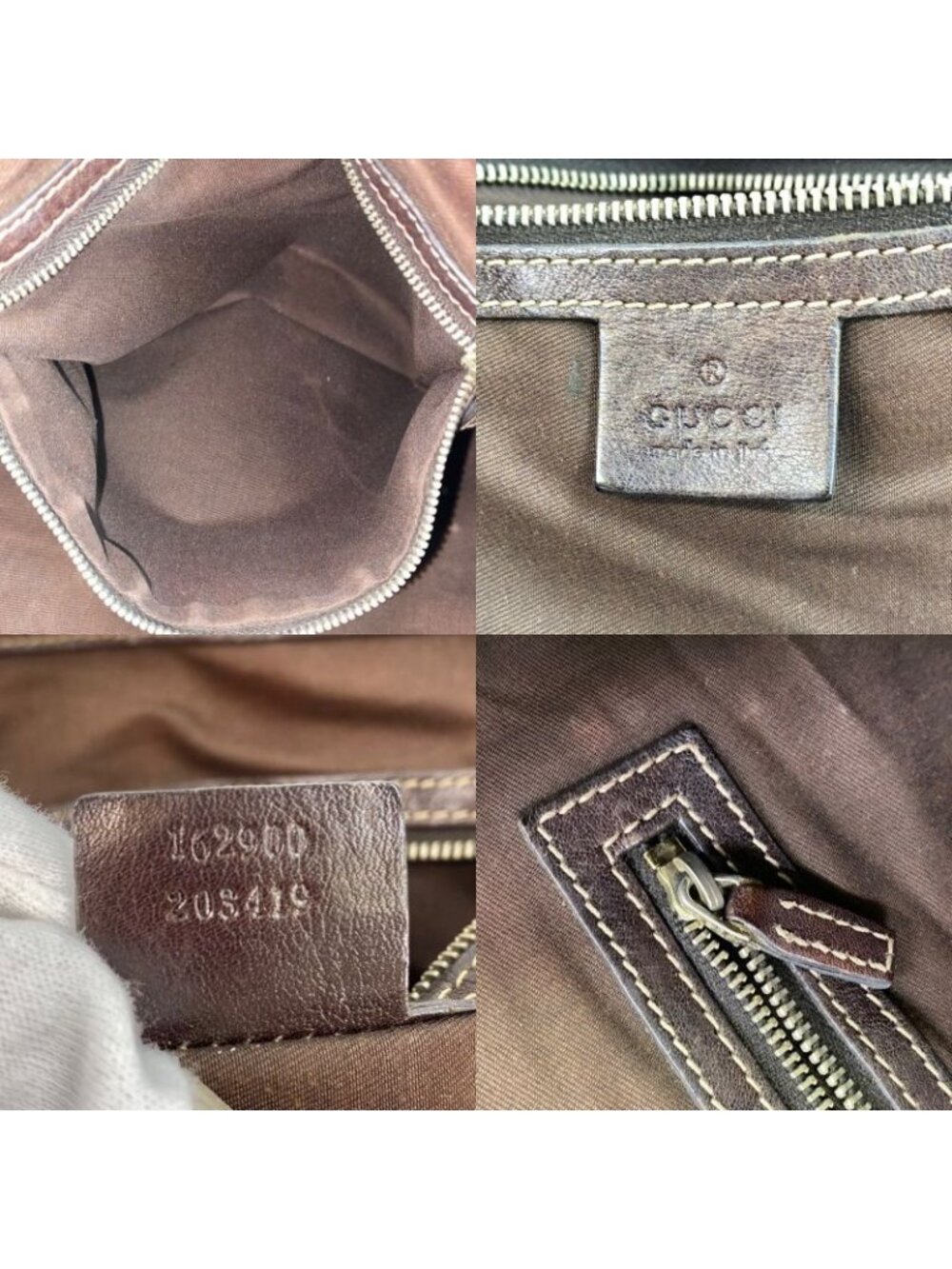★SOLD★ Gucci Tote Shoulder Bag GG Canvas Horsebid - Picture 9 of 16